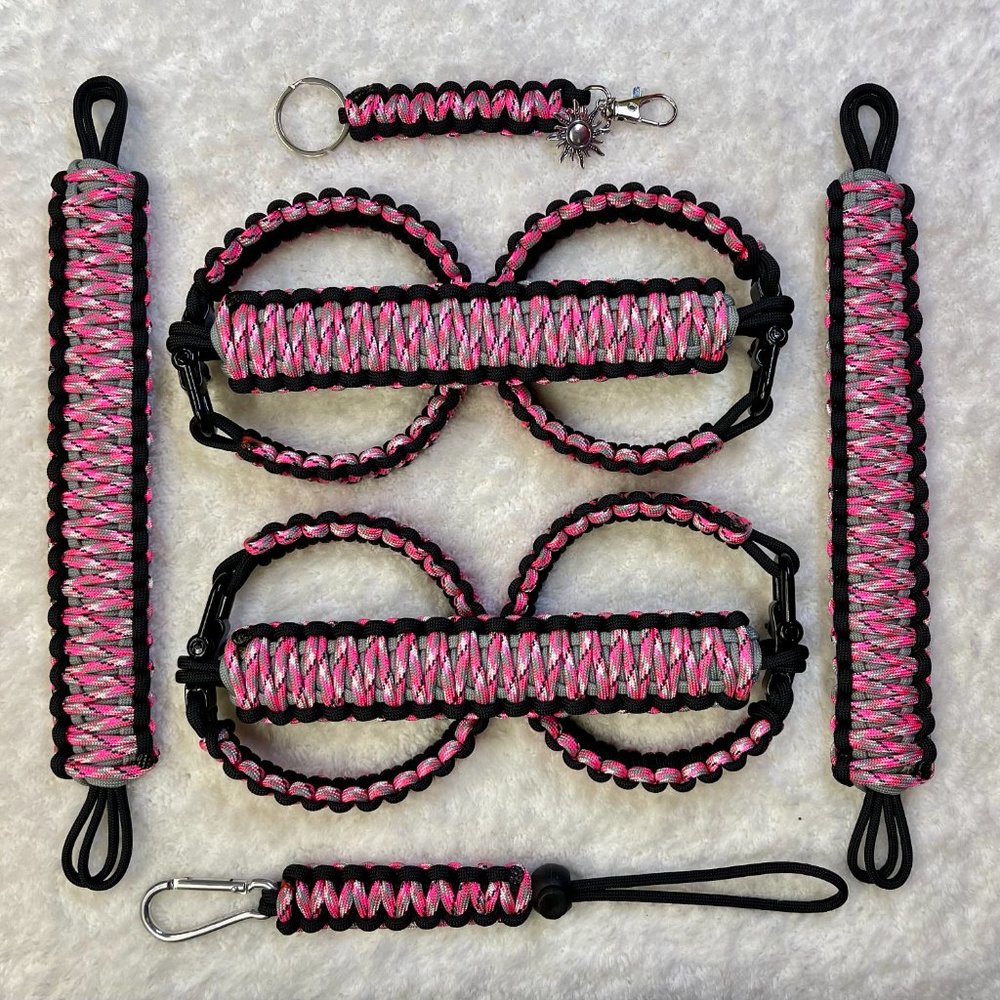 Brand New Handmade 550 Paracord Grab Handle Set for use in a Wrangler!
